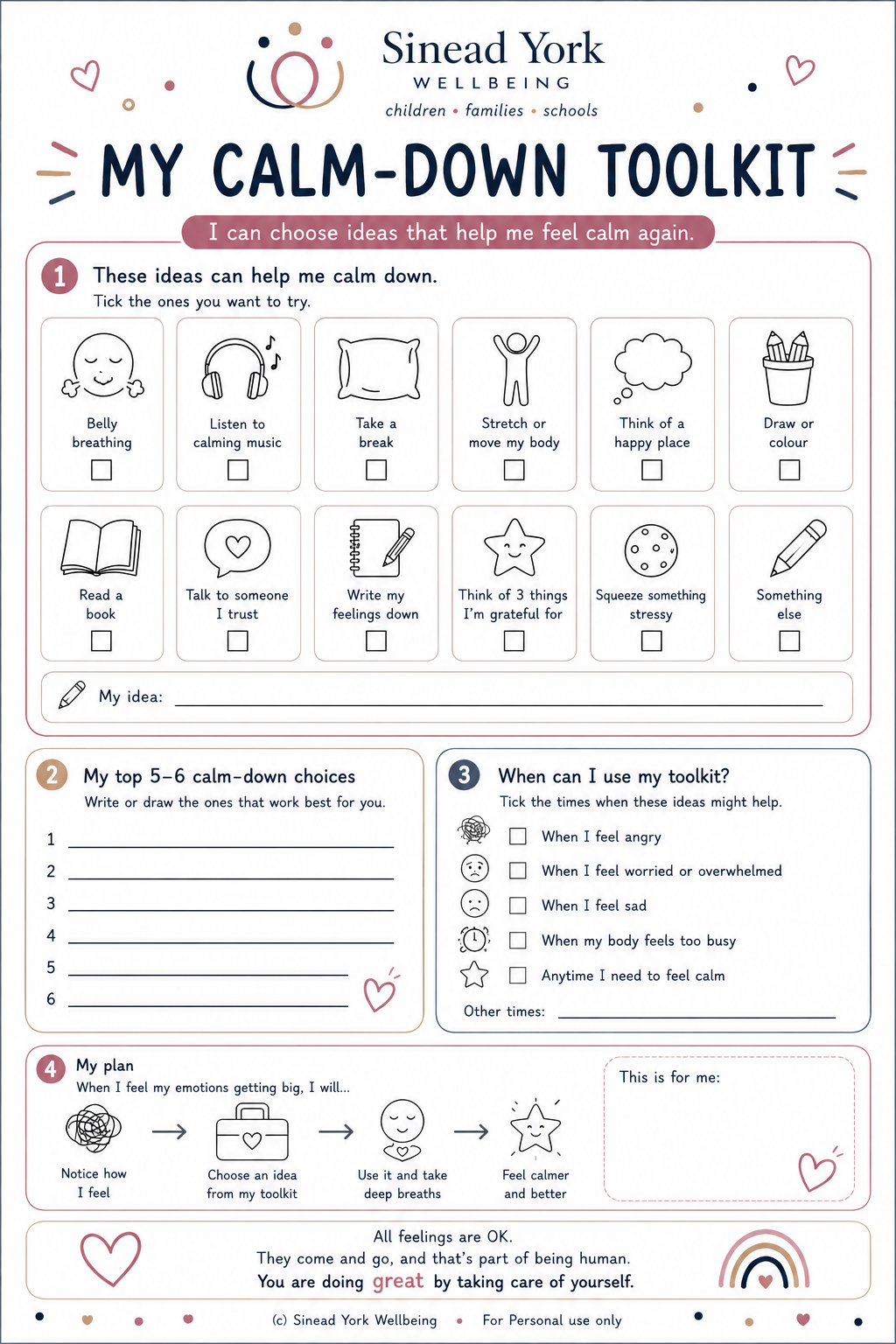 My Calm-Down Toolkit |- FREE Instant Download