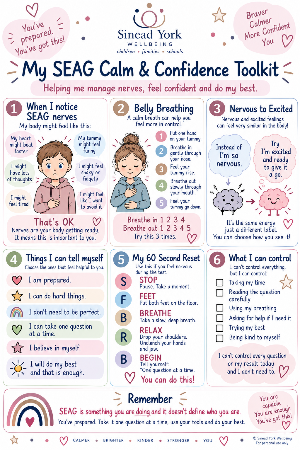My SEAG Calm and Confidence Toolkit